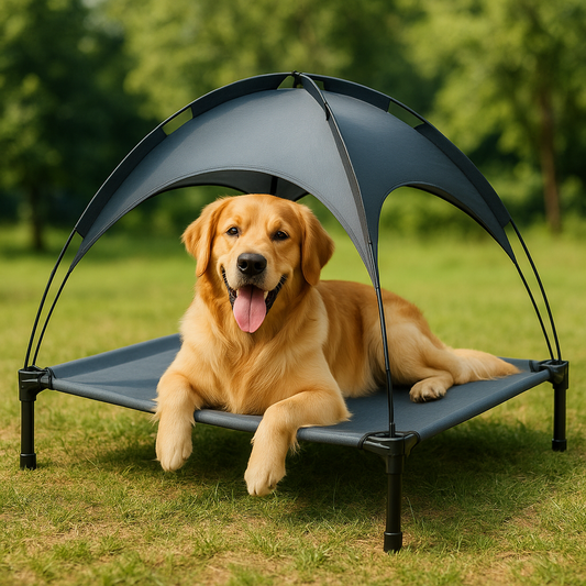Shaded Pet Lounge Bed