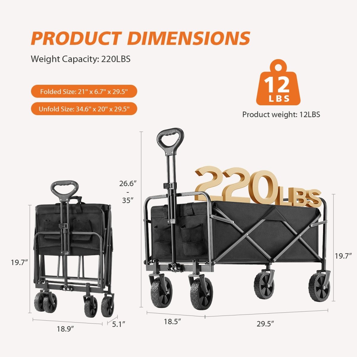 TrailMate Folding Cart - RoamUp