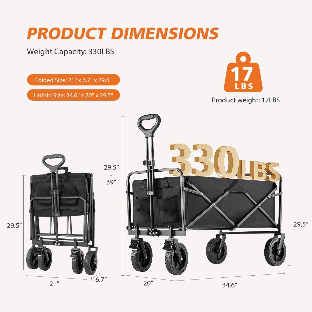 TrailMate Folding Cart - RoamUp